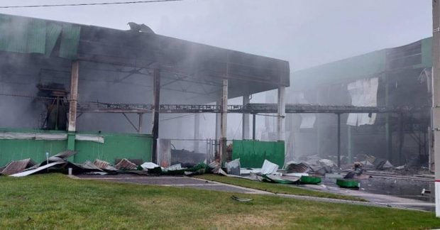 Росія завдала удару дронами по найбільшій в Україні біомасовій ТЕЦ фото Росія завдала удару дронами по найбільшій в Україні біомасовій ТЕЦ фото