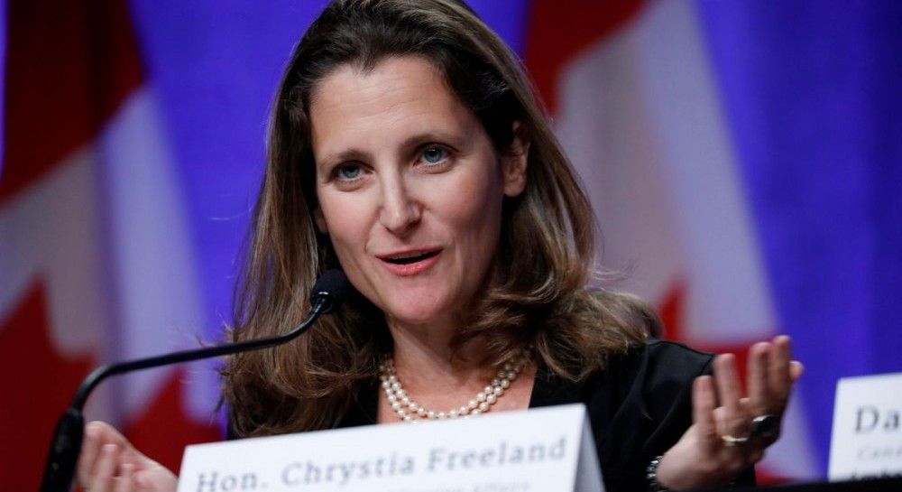 Христя Фриланд залишає канадський парламент заради роботи в Україні Христя Фриланд залишає канадський парламент заради роботи в Україні